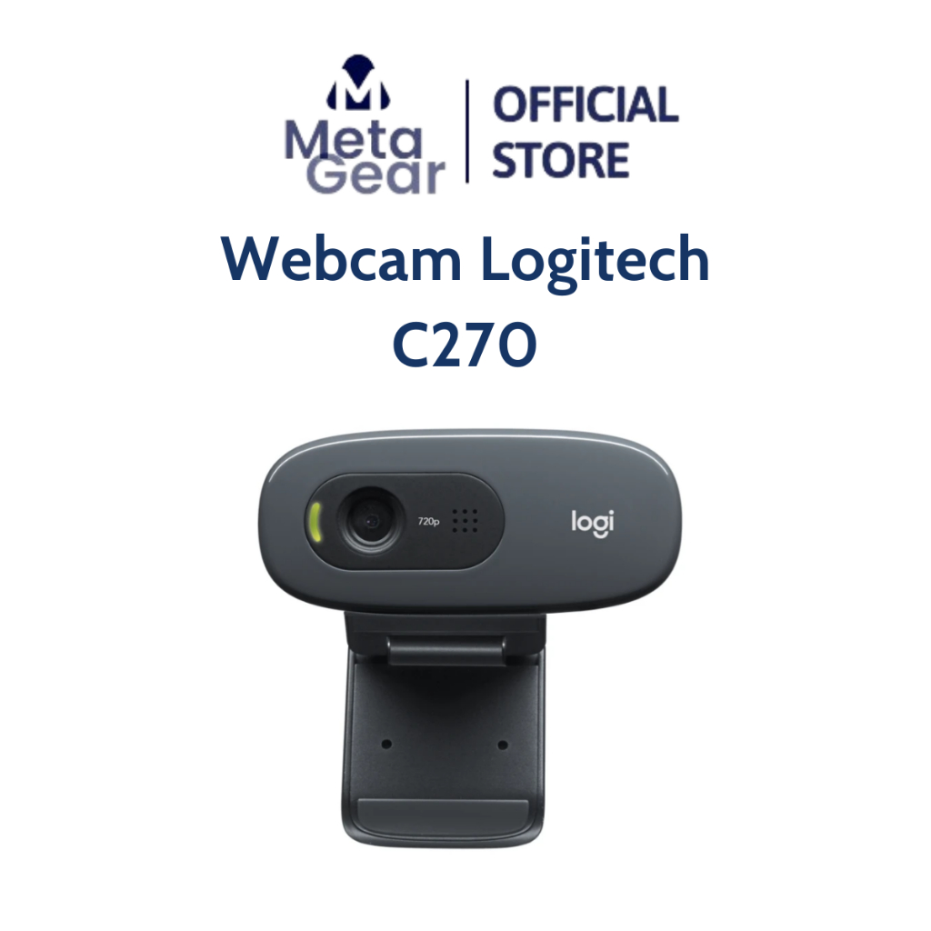 Thiết bị ghi hình Webcam Logitech C270 Độ phân giải HD 720P Hỗ trợ livestream, học và làm việc online