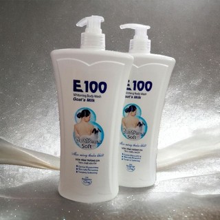 Chai sữa tắm sữa dê e100 trắng da dưỡng ẩm