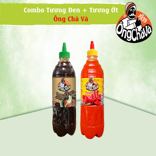 Combo 2 loại tương ông chà và - tương ớt ông chà và 700g và tương đen ông chà và 740g