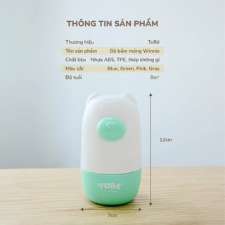 Bộ cắt/bấm móng tay Winnie 2118 Tobé