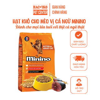 (Gói 480gr - 1,3kg) Thức ăn cho mèo mọi lứa tuổi vị cá Ngừ Minino