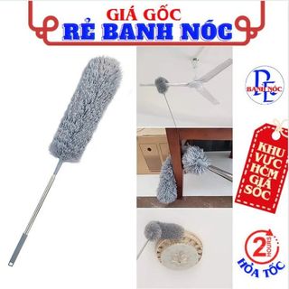 Chổi Lau Trần Nhà , Chổi Quét Trần Gấp Gọn Thông Minh Cán Dài 2.8M, Cây Lau Trần Nhà Thông Minh Đầu Chổi Uốn Dẻo Cán Dài