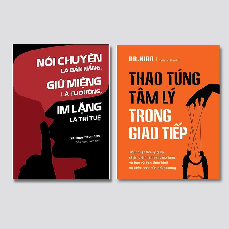 Sách - Combo 2 Cuốn Nói Chuyện Là Bản Năng, Giữ Miệng Là Tu Dưỡng, Im Lặng Là Trí Tuệ + Thao Túng Tâm Lý Trong Giao Tiếp