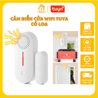 Cảm biến cửa Wifi Tuya có loa, báo động chống trộm Tuya wifi