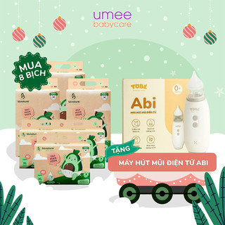 Combo 8 Bịch Tã Bỉm Quần Dán BB Nature Hàn Quốc Tặng Kèm Máy Hút Mũi Abi Tobé