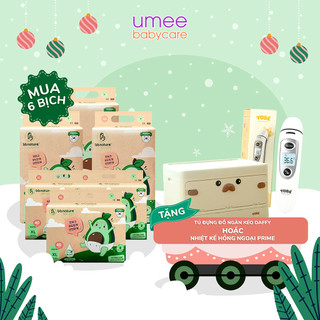 Combo 6 Bịch Tã Bỉm Quần Dán BB Nature Hàn Quốc Tặng Kèm Nhiệt Kế Hồng Ngoại Prime Tobé