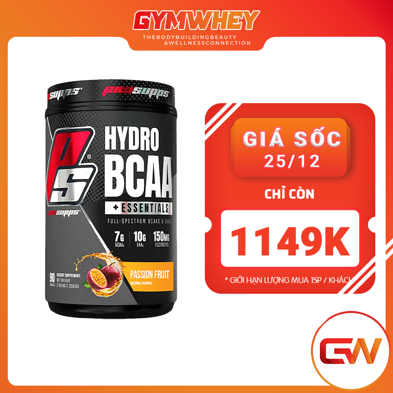 PROSUPPS HYDRO BCAA 90 SER | Chống Dị Hóa Cơ Bắp