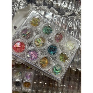 Xà cừ nail , xà cừ làm nail vân đá 12 màu