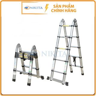 Thang nhôm rút chữ A - NIKITA (1,6M + 1,6M) - AI32
