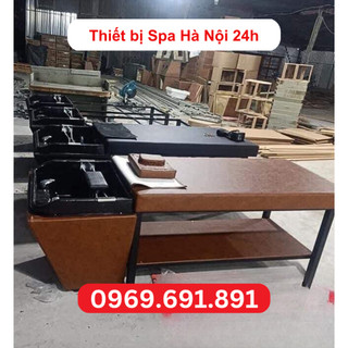 Giường gội 2in1, giường gội đầu massage 2in1, giường gội đầu bồn vuông, chuyên dùng cho spa, thẩm mỹ viện