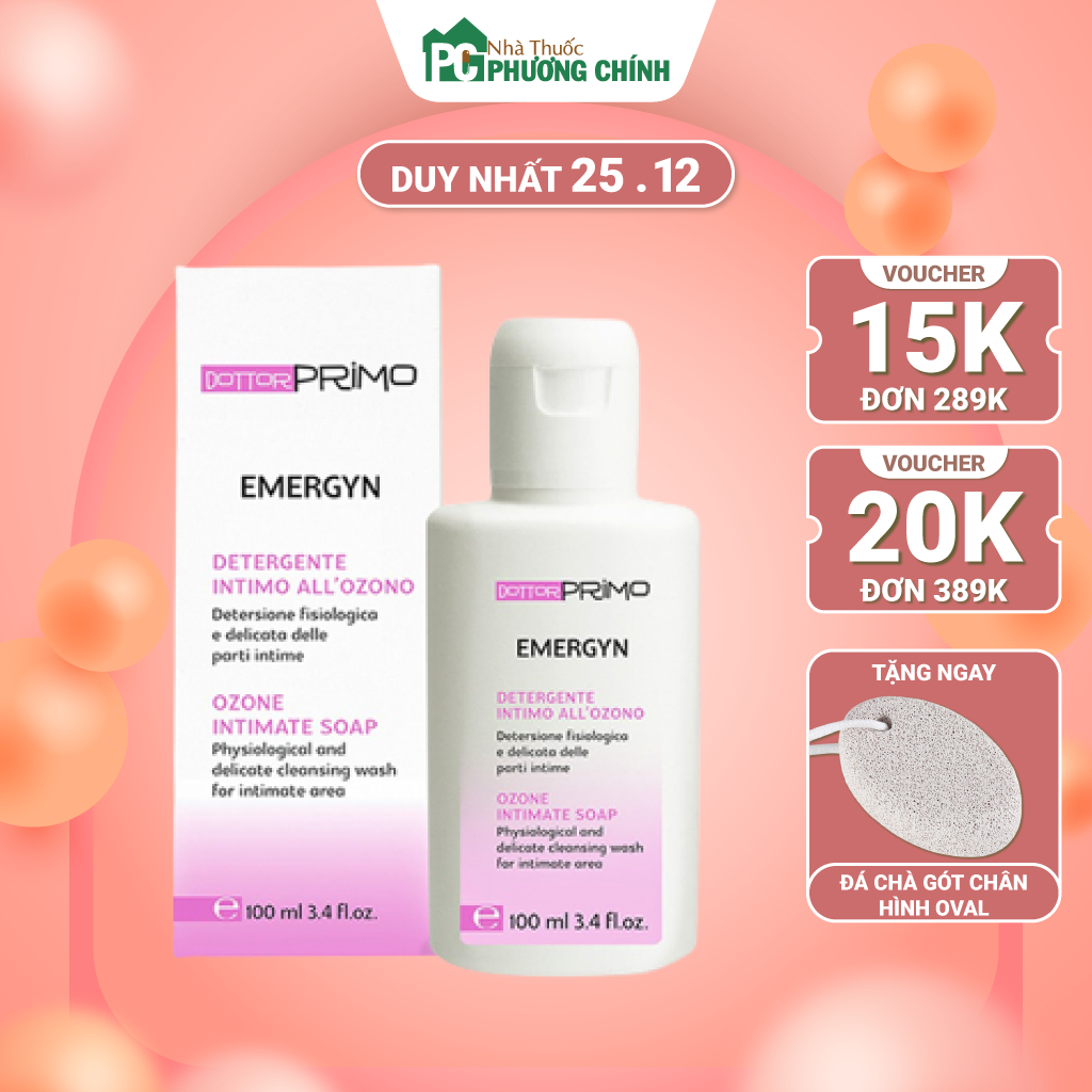 Dung Dịch Vệ Sinh Phụ Nữ DottorPrimo Emergyn - Làm Sạch, Giảm Viêm Nhiễm & Nấm Ngứa Phụ Khoa