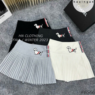 Chân váy dạ xếp ly thormmm viền hàng qcl1 ms19200