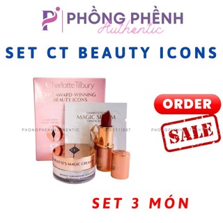 Set 3 món charlotte tilbury beauty icons sephora son 1,1g + kem dưỡng 7ml +sample 1ml