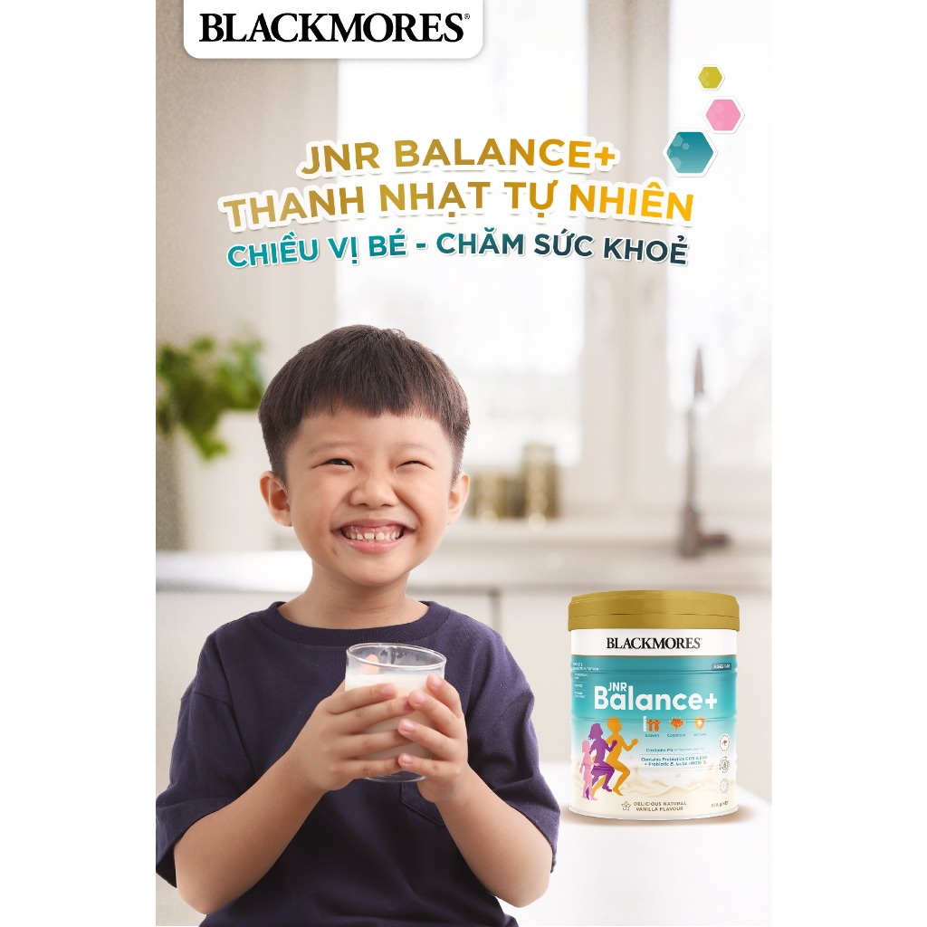 [Tặng 1 bộ đồ chơi nhà bếp] Combo 2 Hộp Sữa Blackmores JNR Balance lon 850G