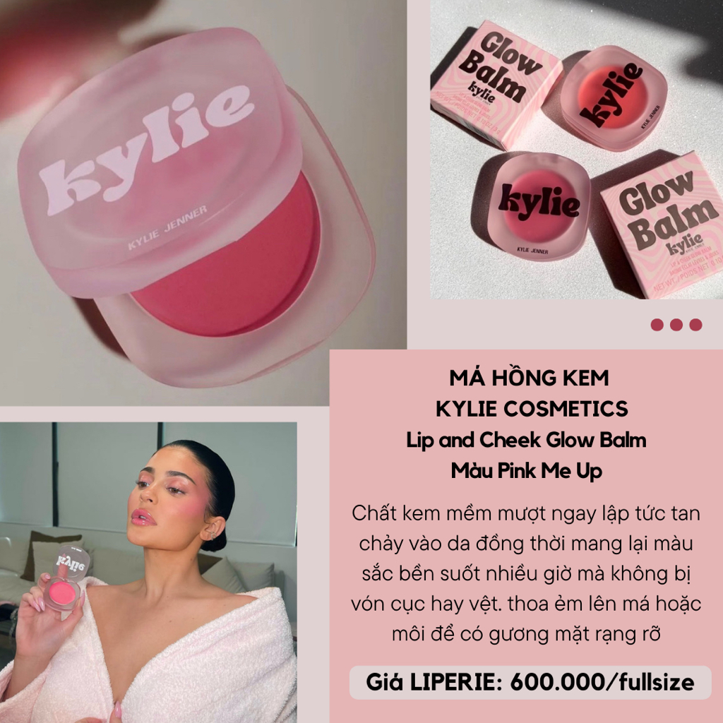 [Kylie] Má hồng kem KYLIE COSMETICS Lip and Cheek Glow Balm