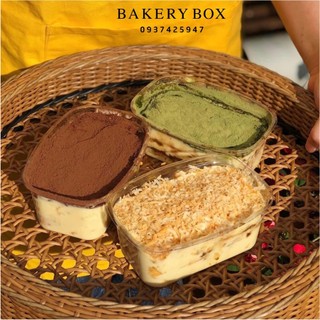 Hộp Nhựa Oval Đựng Bánh Lạnh, Tiramisu, Mousse
