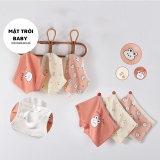 Quần lót cotton cho bé gái mẫu thỏ xinh, hàng quảng châu cao cấp