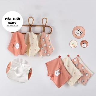 Quần lót cotton cho bé gái mẫu thỏ xinh, hàng quảng châu cao cấp