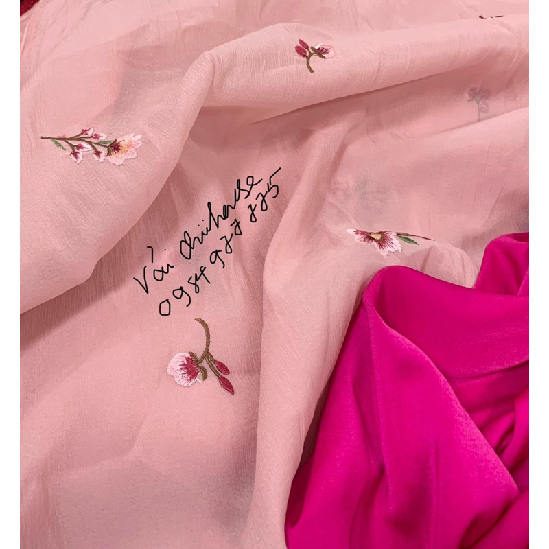 Set vải may áo dài thời trang