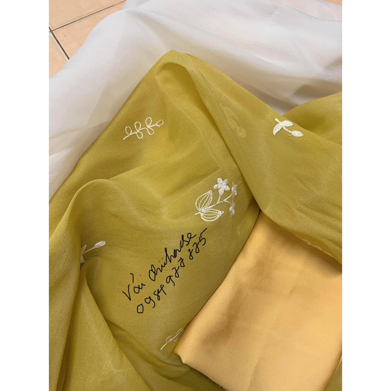 Set vải may áo dài thời trang