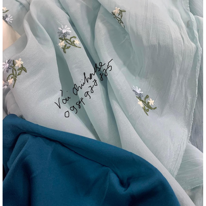 Set vải may áo dài thời trang