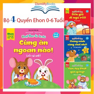 Sách ehon- bộ 4 quyển ehon chuột ben tô bé nhỏ dành cho bé từ 0-6 tuổi kỹ năng sống tự lập
