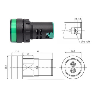 ĐÈN BÁO PHA PHI 22 (24v/220v)