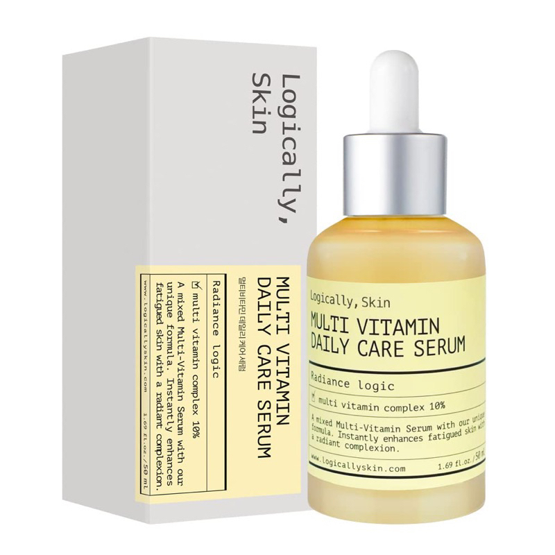 Serum dưỡng trắng, cấp ẩm, làm sáng da Multi Vitamin Daily Care Serum Logically,Skin 50ml