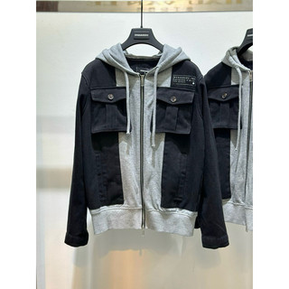 🔥HOT⚡️Áo khoác nỉ ᴅsǫᴜᴀʀᴇᴅ𝟸 phối xám túi ngực