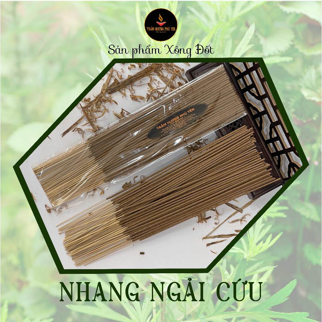 NHANG NGẢI CỨU SẠCH PHÚ YÊN - Nhang sạch tự nhiên [Đuổi muỗi, tốt cho phong thủy]