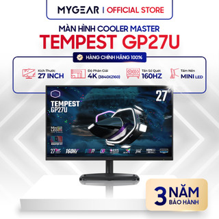 Màn hình gaming cooler master tempest gp27u 27" 4k mini led 160hz chính hãng - bảo hành 36 tháng