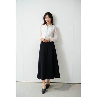 Chân váy đen phối nút nữ at moda de lita