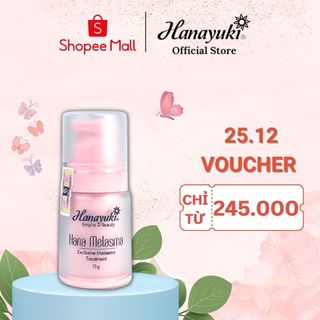 Serum Nám Hanayuki Melasma, Hana Melasma Serum Mờ Nám Tàn Nhang Hanayuki Chính Hãng 15g SRN01