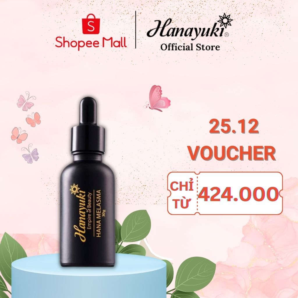 Serum Nám Hanayuki Melasma, Hana Melasma Serum Mờ Nám Tàn Nhang Hanayuki Chính Hãng 30g