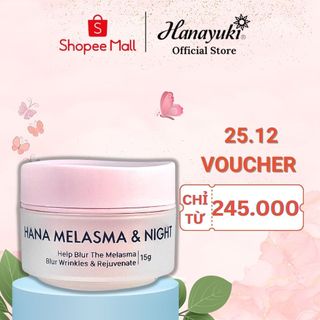 Kem Nám Dưỡng Ẩm Da Mặt - Kem Dưỡng Trắng Da Hanayuki Chính Hãng 15g