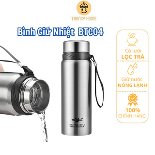  Bình Giữ Nhiệt 1000ml Bình Giữ Nhiệt Inox Có Khay Nắp Lọc Trà Giữ Nhiệt Tối Đa Lên Đến 12 Tiếng Vỏ Bọc 2 Lớp Cách Nhiệt 