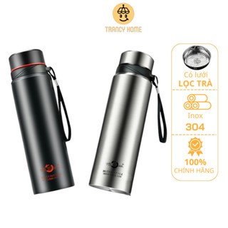  Bình giữ nhiệt nóng lạnh hiển thị nhiệt độ dung tích 800ml lõi inox 304 chống gỉ kèm nắp lọc trà giữ nhiệt nhiều giờ 