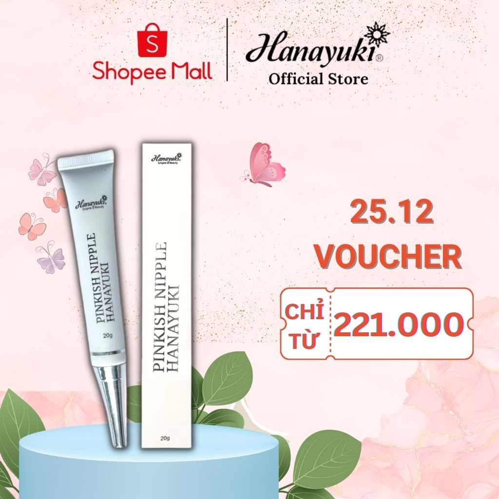 Kem Dưỡng Nhũ Hoa Pinkish Nipple Hanayuki Chính Hãng 20g Dưỡng Hồng Mỗi Ngày