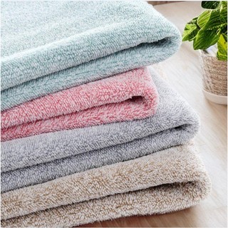 Khăn tắm Poêmy ST KT(70x140cm) - Trơn (Khăn không có sọc trắng)