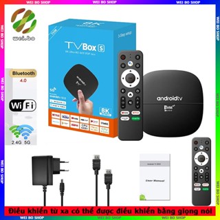 4K Android TV Box Hỗ Trợ Kiểm Soát Giọng Nói Việt Wifi 4G Bluetooth Băng Tần Kép Tivi Box 100+ Kênh Miễn Phí Tầm nhìn 3D