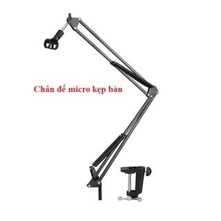 Chân đế kẹp bàn gắn micro thu âm