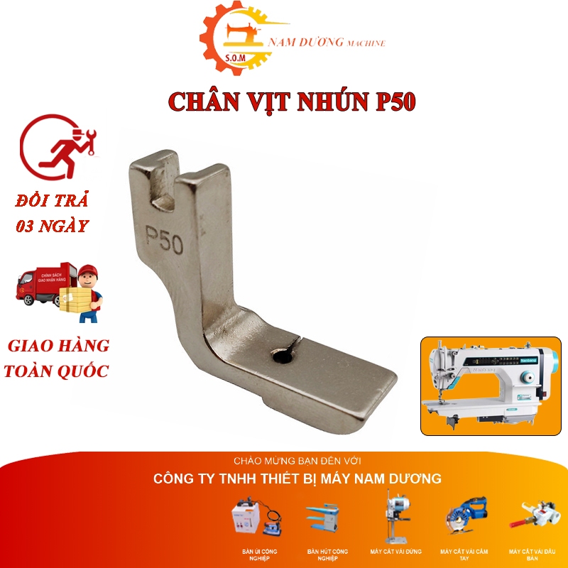 Chân vịt nhún bèo > Chân vịt nhún P50 > máy may 1 kim công nghiệp