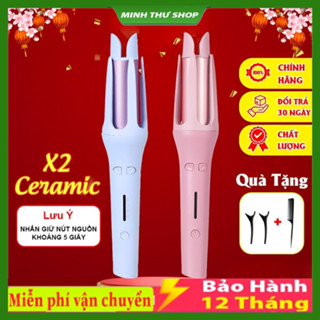 Máy uốn tóc Faers Plus/SeeMee tự động, Uốn sóng tạo kiểu chuyên ngiệp, làm nóng nhanh, chất liệu cao, kiểu dáng hiện đại