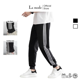Quần Jogger Thể Thao 3 Sọc Nam Nữ Unisex Chất Thun Nỉ - La mode