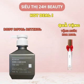 Ủ Trắng Body Royal Retinol - kem ủ kích trắng body royal - hộp 200g dưỡng trắng căng mịn + tặng nước hoa