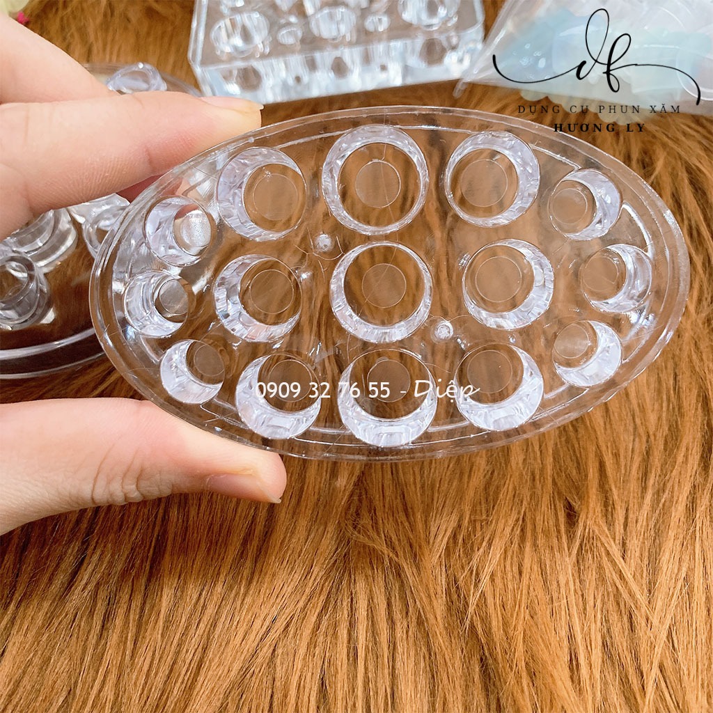 Đế (khay) đựng chum mực phun xăm bằng mica