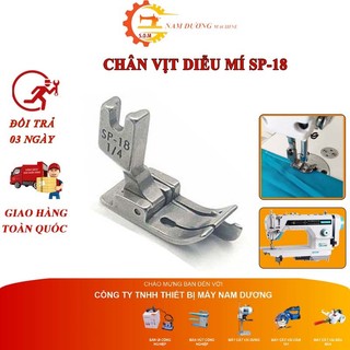 Chân vịt diễu máy may công nghiệp > chân vịt diễu mí dùng cho máy may 1 kim công nghiệp [SP18]