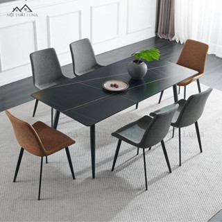 Bàn Ăn Phòng Bếp Hiện Đại, Bàn Phòng Khách Sang Trọng, Mặt Đá Cao Cấp, Hàng Nhập Khẩu - Luna Decor