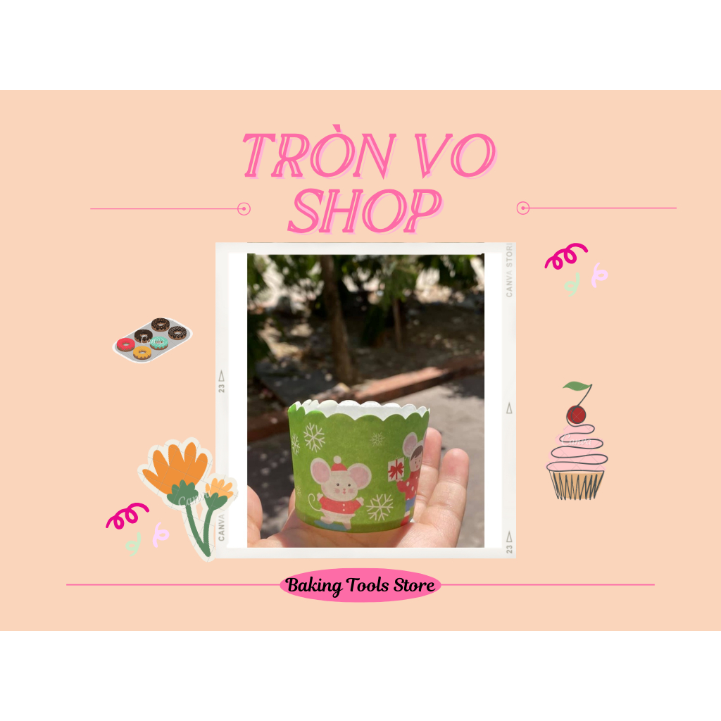 Cup giấy - 1 lốc 50 cup - size 50*45cm ngẫu nhiên