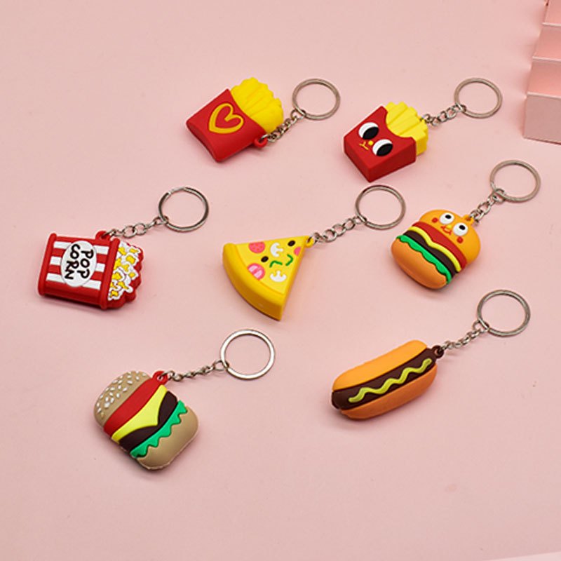 Móc khoá bánh mì, hamburger ngộ nghĩnh 🍀 Clovershop68🍀